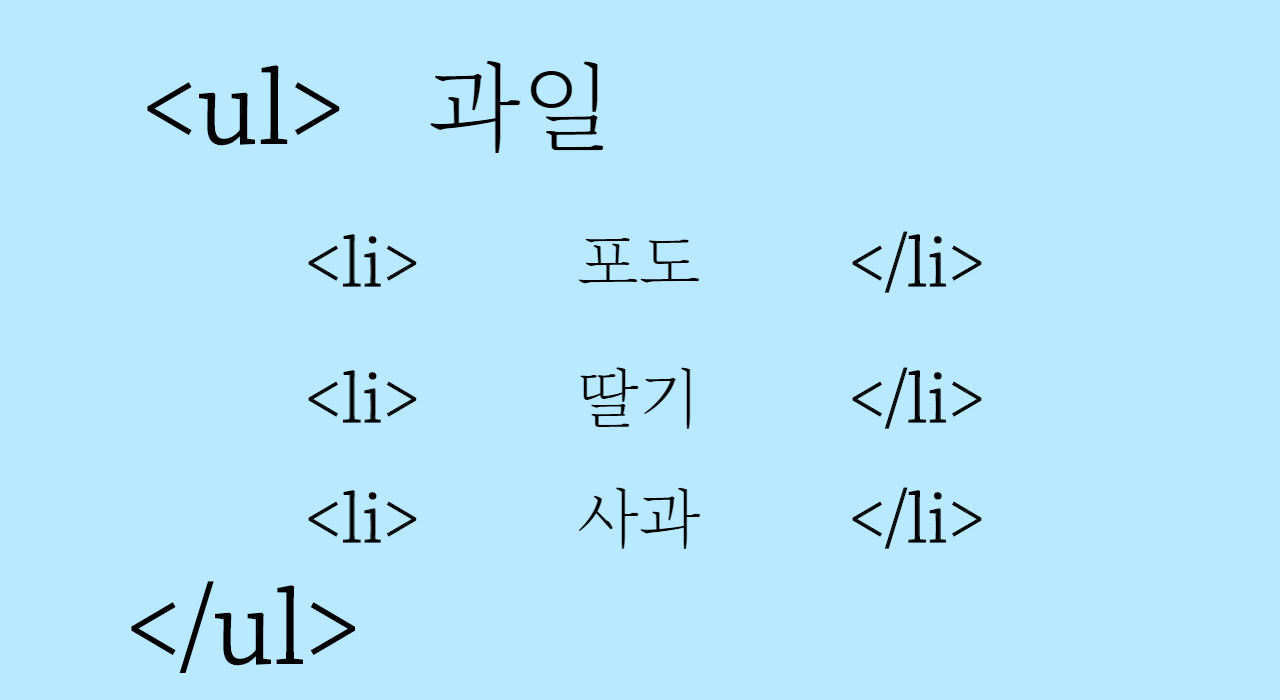 html리스트1